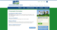 Desktop Screenshot of crossroadscreditunion.com